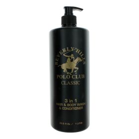 BHPC Classic by Beverly Hills Polo Club, 33.8 oz 3-in-1 Hair & Body Wash & Conditioner for Men